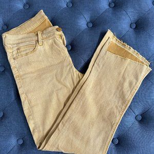 MOTHER the Runaway Step Fray Jeans in Goldfish